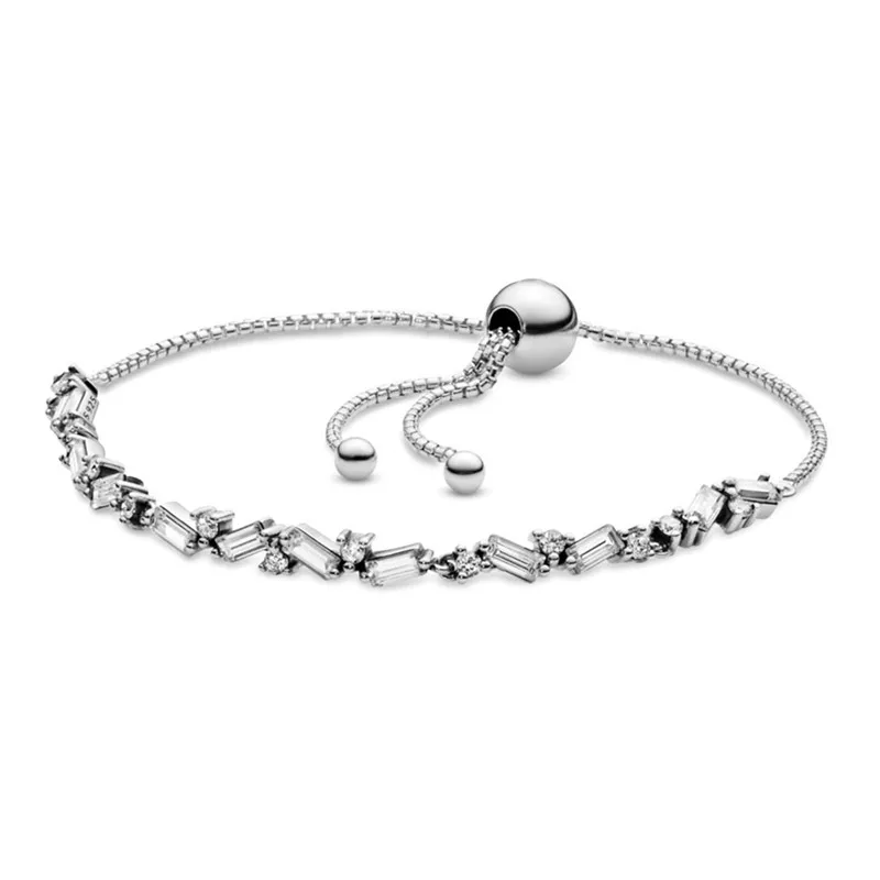 Original Classic Tennis Sparkling Strand Adjust Bracelet Bangle Fit Women 925 Sterling Silver Bead Charm Fashion Jewelry
Original Classic Tennis Sparkling Strand Adjust Bracelet Bangle Fit Women 925 Sterling Silver Bead Charm Fashion Jewelry