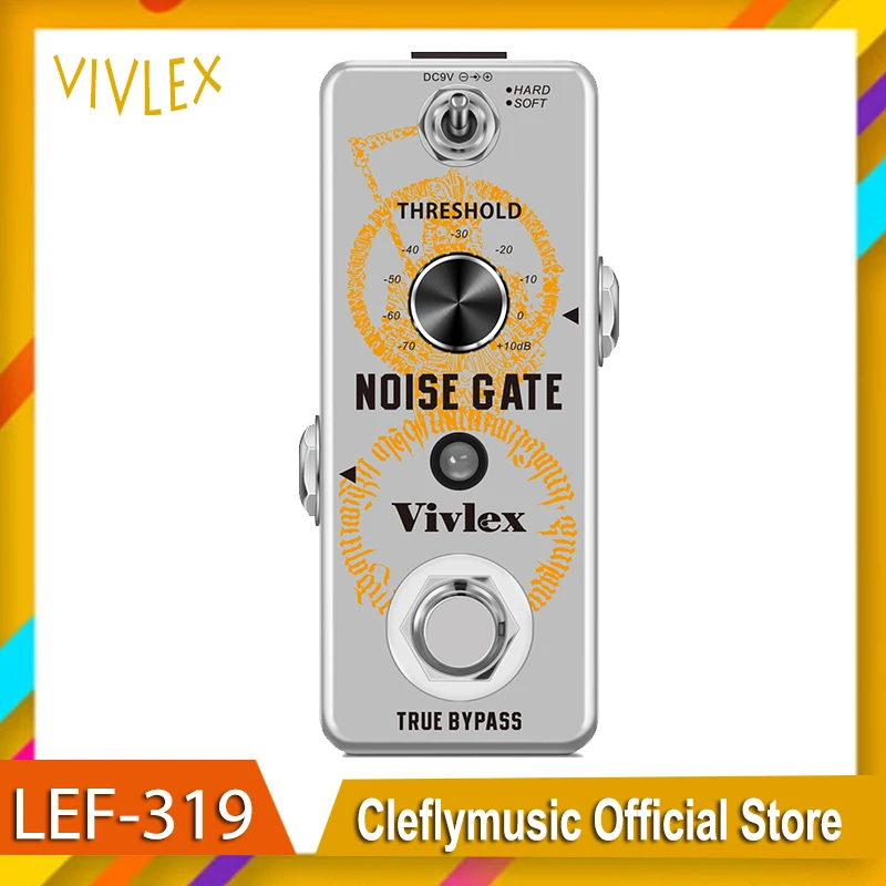 VIVLEX Noise Gate Pedal Noise Gate Suppressor Effect Pedal 2 Modes Noise Wiper True Bypass for Electric Guitars True Bypass
VIVLEX Noise Gate Pedal Noise Gate Suppressor Effect Pedal 2 Modes Noise Wiper True Bypass for Electric Guitars True Bypass