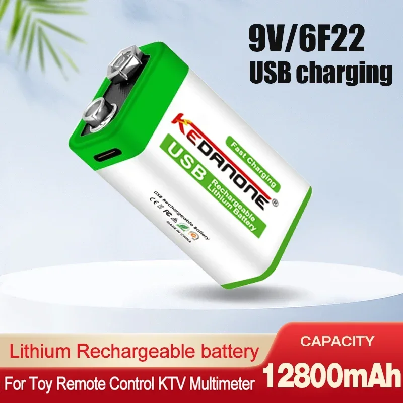 NEW 12800mAh micro USB 9 Volt li-ion Rechargeable Battery 6F22 9V Li ion Lithium Battery for RC Helicopter Model Microphone Toy
NEW 12800mAh micro USB 9 Volt li-ion Rechargeable Battery 6F22 9V Li ion Lithium Battery for RC Helicopter Model Microphone Toy