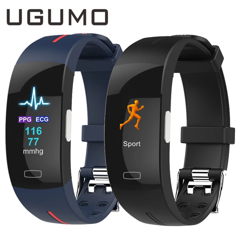 UGUMO Medical ECG PPG Smart Bracelet P3A Heart Rate Blood Pressure Monitoring Temperature Monitoring Wristband Fitness Tracker
UGUMO Medical ECG PPG Smart Bracelet P3A Heart Rate Blood Pressure Monitoring Temperature Monitoring Wristband Fitness Tracker