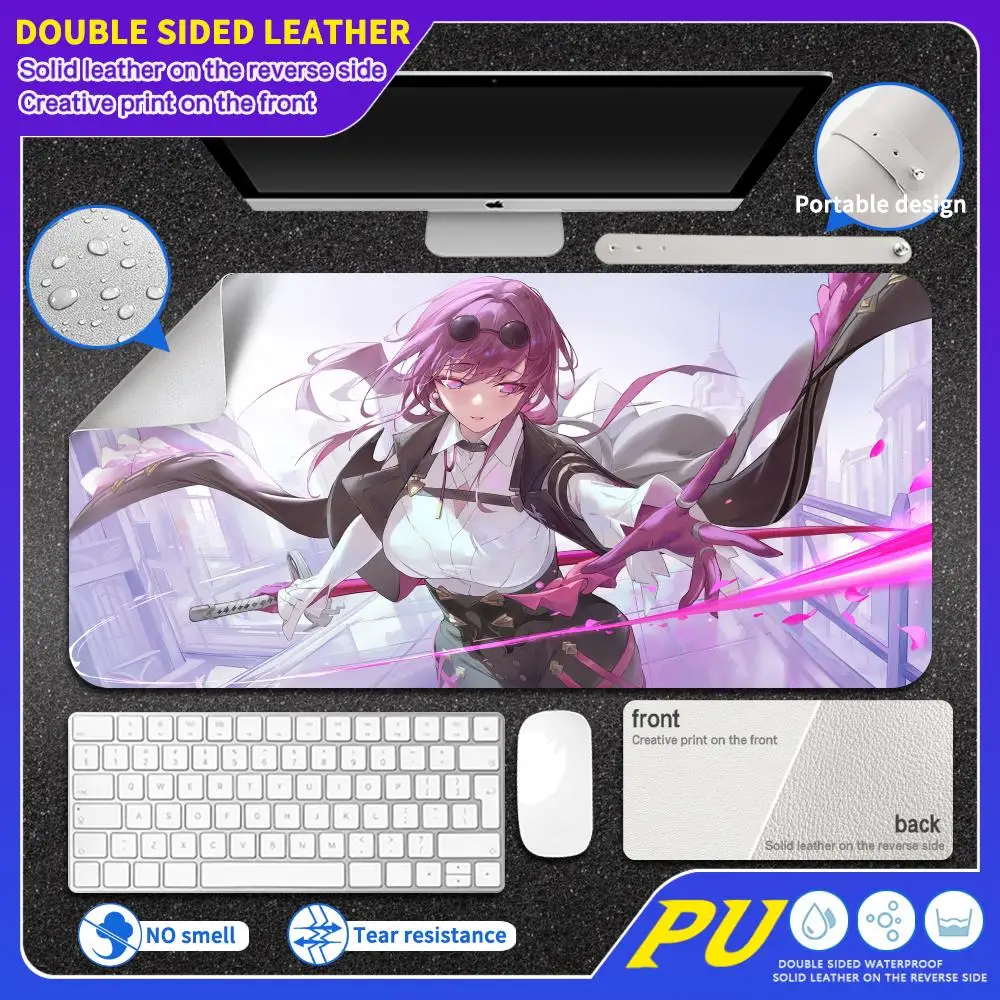 PU Large leather mousepad KAFKA Anime Games HD print light luxury anti slip and waterproof desk pad Honkai Impact girl Mouse Pad
PU Large leather mousepad KAFKA Anime Games HD print light luxury anti slip and waterproof desk pad Honkai Impact girl Mouse Pad
