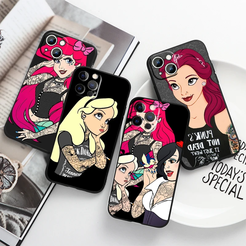 Punk princess Disney Cool For Apple iPhone 15 14 13 12 11 Pro Max Mini XS Max X XR 6S 6 7 8 Plus SE2020 Soft Black Phone Case
Punk princess Disney Cool For Apple iPhone 15 14 13 12 11 Pro Max Mini XS Max X XR 6S 6 7 8 Plus SE2020 Soft Black Phone Case