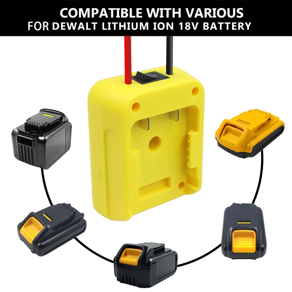 For De-walt Battery Adapter Power Source Mount 18/20V Lithium Battery Power Connector For RC Truck Robotics Toys DCB205
For De-walt Battery Adapter Power Source Mount 18/20V Lithium Battery Power Connector For RC Truck Robotics Toys DCB205