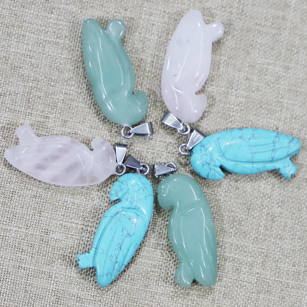 Selling Natural Good Quality Stone Parrot Bird Shape Necklace Pendants Bulk Carving Reiki Charms Jewelry Making 10Pcs Wholesale
Selling Natural Good Quality Stone Parrot Bird Shape Necklace Pendants Bulk Carving Reiki Charms Jewelry Making 10Pcs Wholesale