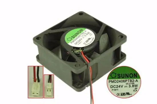 SUNON PMD2406PTB2-A (2).U.GN DC 24 В 3,8 Вт 60x60x25 мм 2-проводной Вентилятор охлаждения сервера
SUNON PMD2406PTB2-A (2).U.GN DC 24 В 3,8 Вт 60x60x25 мм 2-проводной Вентилятор охлаждения сервера