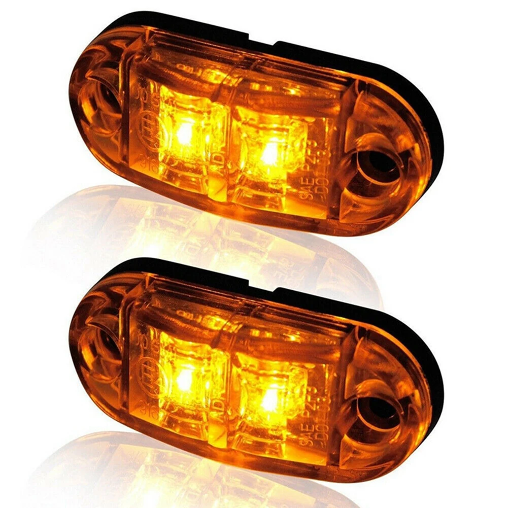 4pcs 12V-24V Side Marker Lights LED Position Indicators Identification Lamps Yellow Trailer Lights Fit Truck Camper Van Tractor
4pcs 12V-24V Side Marker Lights LED Position Indicators Identification Lamps Yellow Trailer Lights Fit Truck Camper Van Tractor