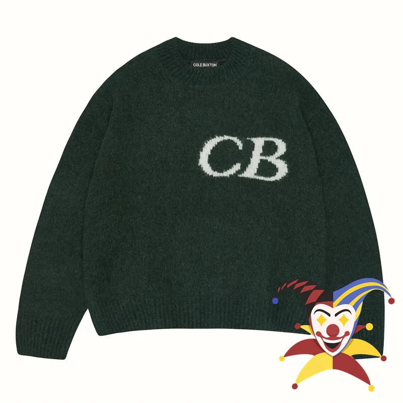 

Blackish Green Cole Buxton Sweater Men Women 1:1 Best Quality CB Sweatshirts Knit Jacquard Sweater