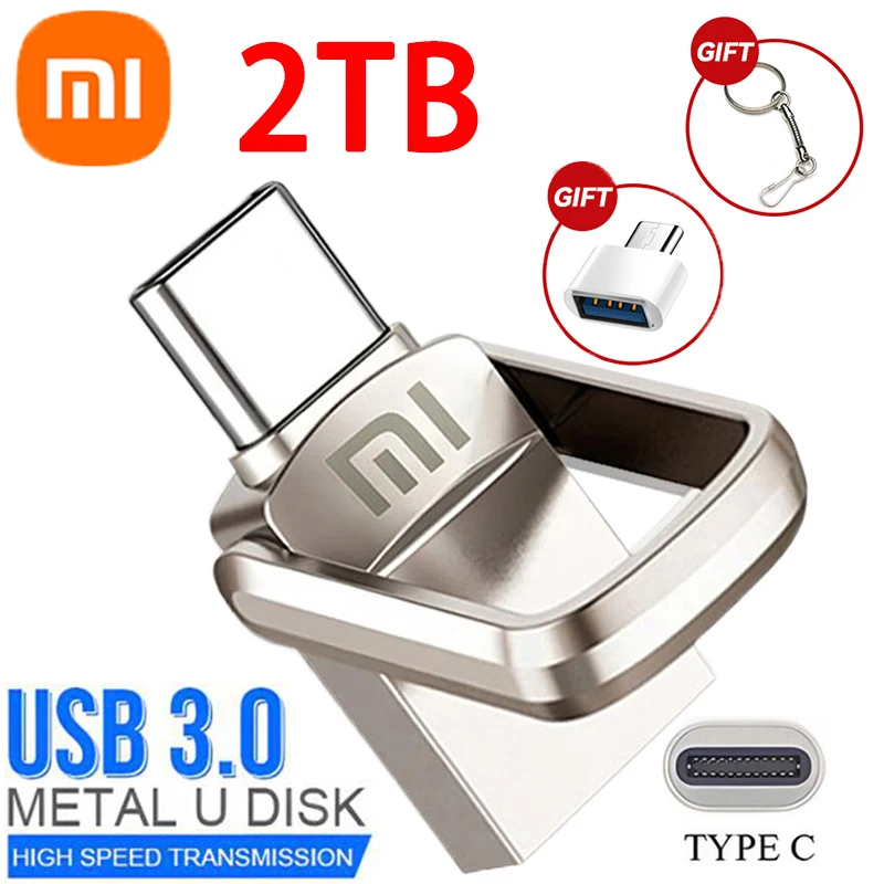 

Новый супер мини металлический Usb флеш-накопитель Xiaomi 256 ГБ/512 ГБ, миниатюрная флешка, карта памяти 1 ТБ, флэш-накопитель, водонепроницаемый U-диск