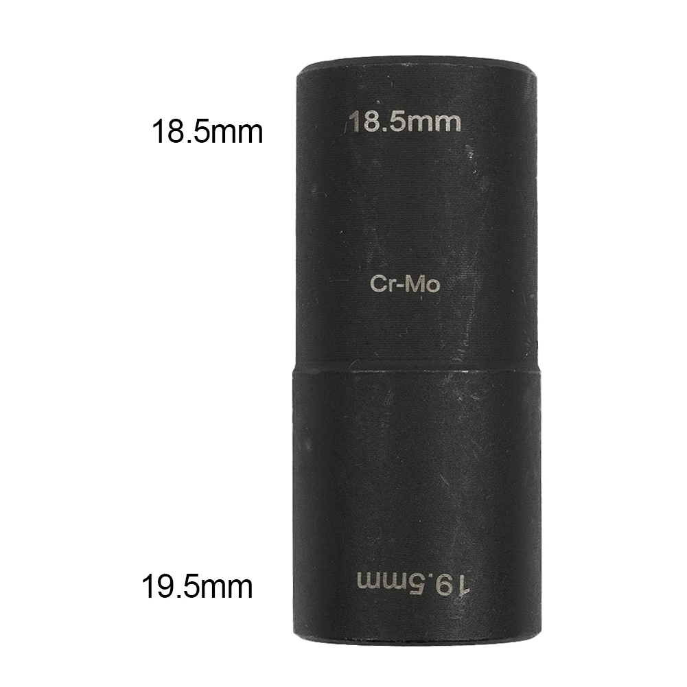 1/2 Dr 18.5mm X 19.5mm Damaged Lug Socket Tool Deep Length Flip Impact Set Anti-theft Removal Socket Wrench Repair Tool
1/2 Dr 18.5mm X 19.5mm Damaged Lug Socket Tool Deep Length Flip Impact Set Anti-theft Removal Socket Wrench Repair Tool
