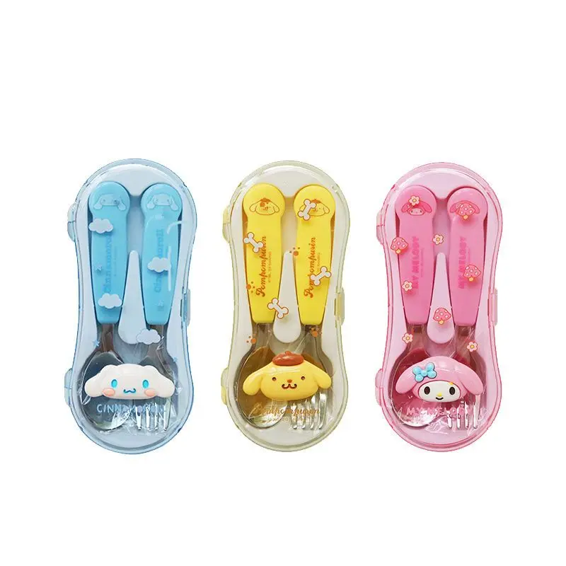 Cartoon Cute Kawaii Sanrioed Cinnamoroll My Melody Portable Household Children's Spoon Tableware Set
Cartoon Cute Kawaii Sanrioed Cinnamoroll My Melody Portable Household Children's Spoon Tableware Set