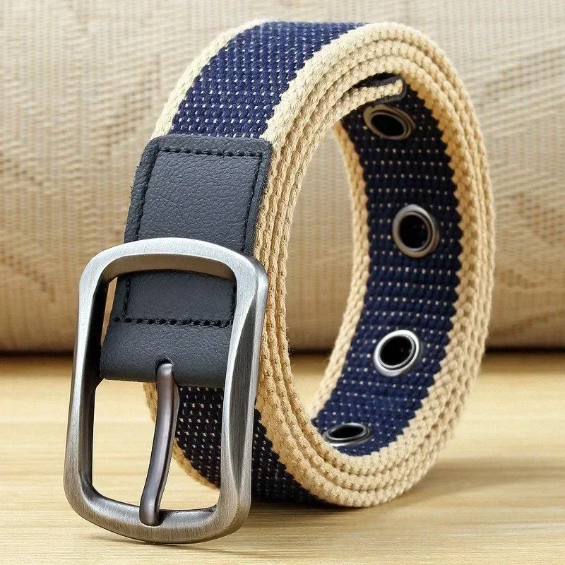 

Casual Men's Belt Second Cow Leather Belts Strap Male Metal Smooth Belt