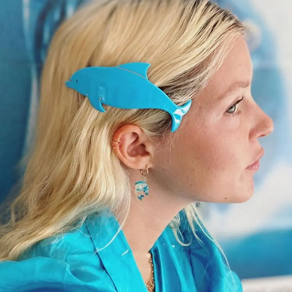 Acetic Acid Hair Clip Cute Dolphin Geometry Women Hair Clip Barrettes Blue Acetate Hair Pin Female Hair Accessories
Acetic Acid Hair Clip Cute Dolphin Geometry Women Hair Clip Barrettes Blue Acetate Hair Pin Female Hair Accessories
