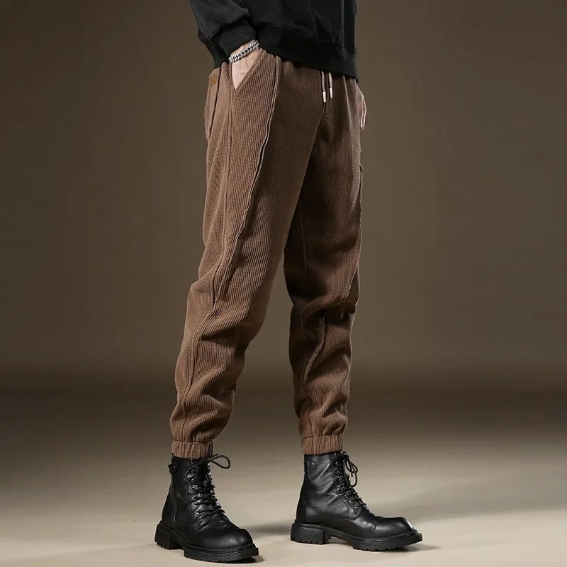 

Man Cotton Linen Wild Leg Pants Casual Loose Calf-Length Pants Man Bloomers Summer Baggy Male Traditional Pants Trousers Joggers