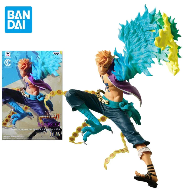 

Bandai Genuine One Piece Anime SC Marco Action Figures Collectible Model Top Battle IV Undead Bird Doll Toys Gifts for Kids