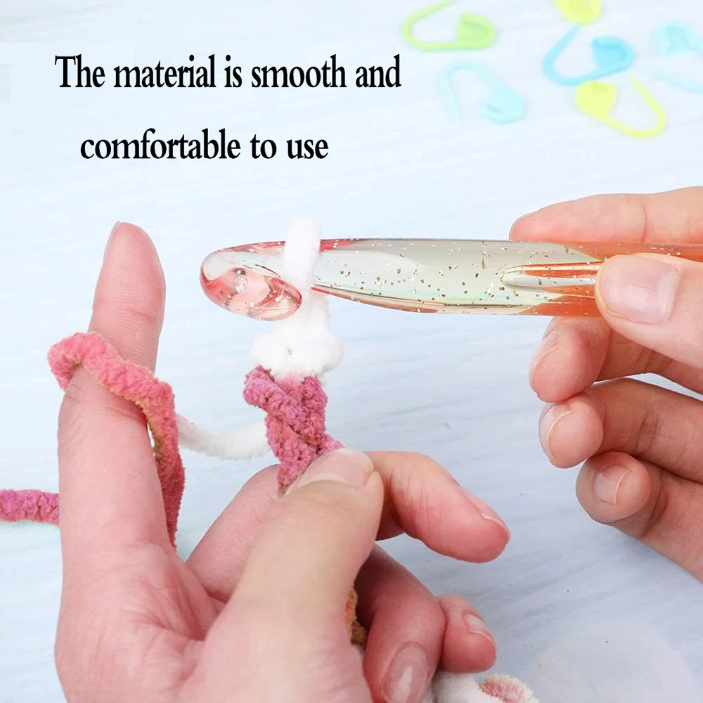 9Pcs Crochet Hook Set Colourful Crochet Hooks 3-12 mm Hook Head for Beginners Ergonomic Plastic Knitting Needles Set 9Pcs Crochet Hook Set Colourful Crochet Hooks 3-12 mm Hook Head for Beginners Ergonomic Plastic Knitting Needles Set