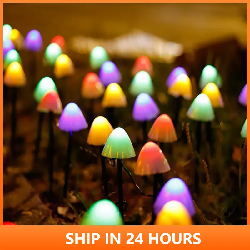 10/30 Led Mushroom Solar Light Fairy String Lights Outdoor Waterproof 8 Modes Solar Powered Garden Courtyard Christmas Decor 3#1
10/30 Led Mushroom Solar Light Fairy String Lights Outdoor Waterproof 8 Modes Solar Powered Garden Courtyard Christmas Decor 3#1