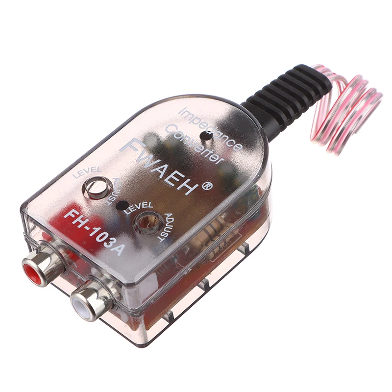 High Level Speaker Signal To Low Level RCA Adapter Car Audio High To Low Subwoofer Converter
High Level Speaker Signal To Low Level RCA Adapter Car Audio High To Low Subwoofer Converter