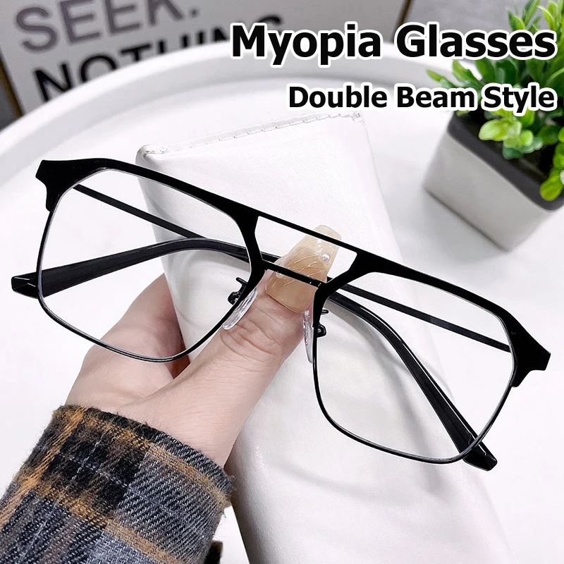 Women's Fashion Double Beam Style Myopia Glasses Luxury Anti-blue Light Near-sighted Eyeglasses Optical Prescription Glasses
Women's Fashion Double Beam Style Myopia Glasses Luxury Anti-blue Light Near-sighted Eyeglasses Optical Prescription Glasses