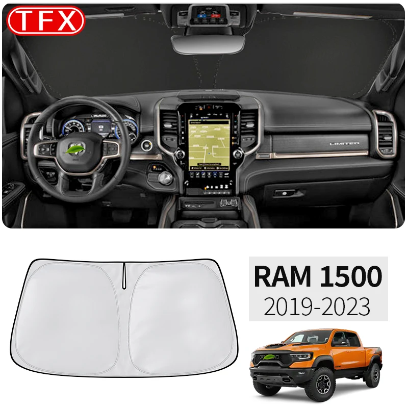 For Dodge Ram 1500 2019-2023 Car Styling Nano-Insulat Windshield Sunshade Front Window Sun Shade Visor Auto Interior Accessories
For Dodge Ram 1500 2019-2023 Car Styling Nano-Insulat Windshield Sunshade Front Window Sun Shade Visor Auto Interior Accessories
