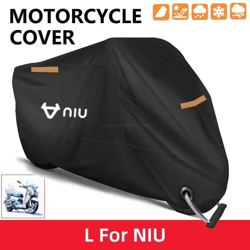 

Motorcycle Cover Waterproof Outdoor Scooter UV Protector Dust Rain Cover For NIU N1 N1S M1 U1 M+ NG US U+ UQI U+B