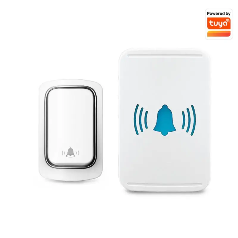 

Tuya Wifi Doorbell Wireless Smart Home Long-distance Self-generating Remote Control Waterproof Smart Door bell Elderly Pager