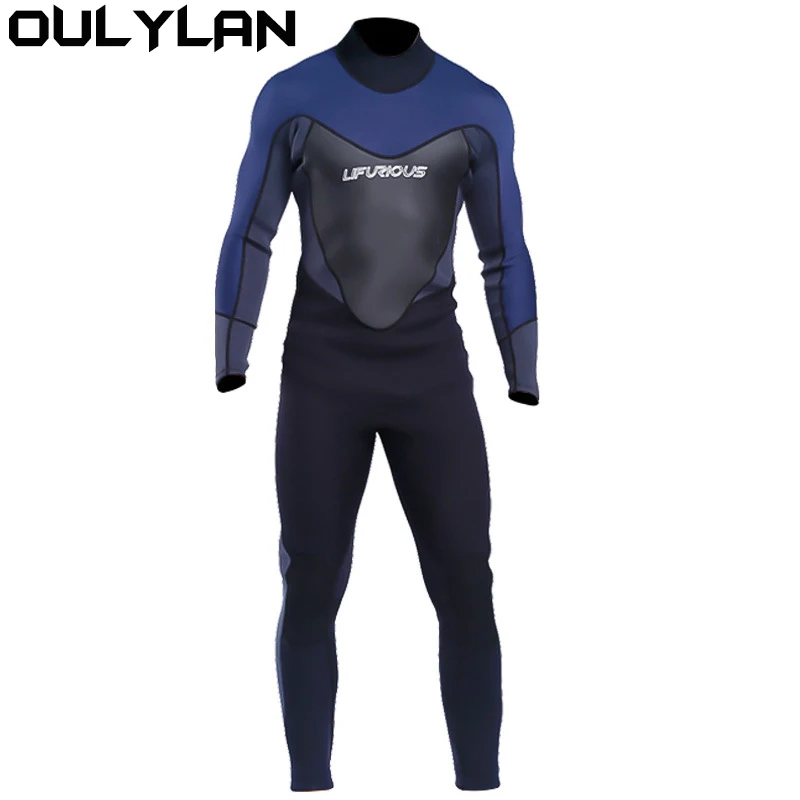 

Oulylan 3MM Neoprene Wetsuit One-Piece and Close Body Diving Suit for Men Scuba Dive Surfing Snorkeling Spearfishing Diving