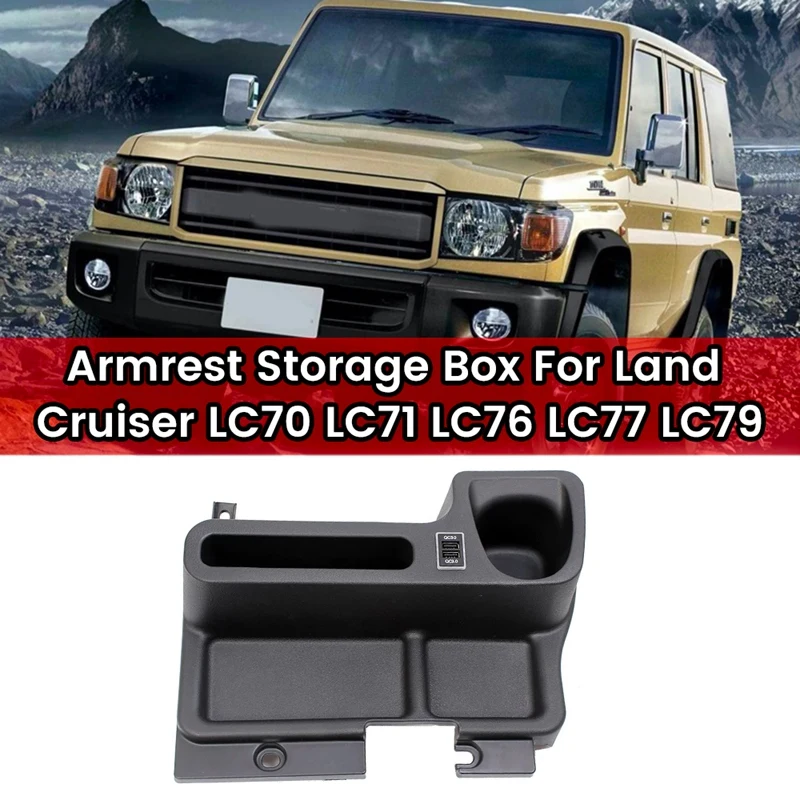 Car Armrest Storage Box W/USB Tray Gear Insert Water Cup Holder For Toyota Land Cruiser LC70 LC71 LC76 LC77 LC79
Car Armrest Storage Box W/USB Tray Gear Insert Water Cup Holder For Toyota Land Cruiser LC70 LC71 LC76 LC77 LC79