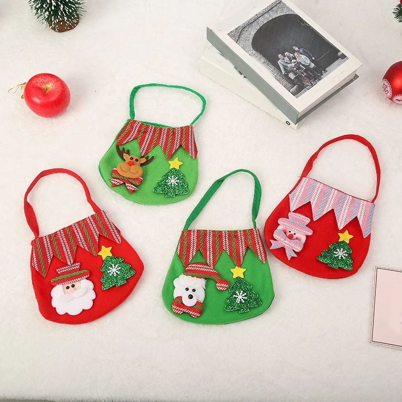 

Рождественские подарки для детей, сумка для подарков на Рождество, Рождественская Подарочная сумка для конфет, Мультяшные мешки для хранения, прочный Рождественский мешок для конфет