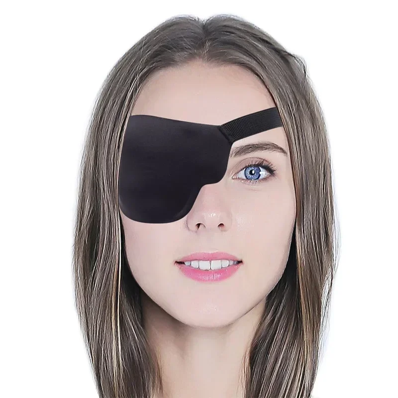 

Регулируемая повязка на глаза унисекс, Детский костюм пирата для косплея, черная повязка на глаза, моющаяся повязка на глаза, маска для сна на один глаз