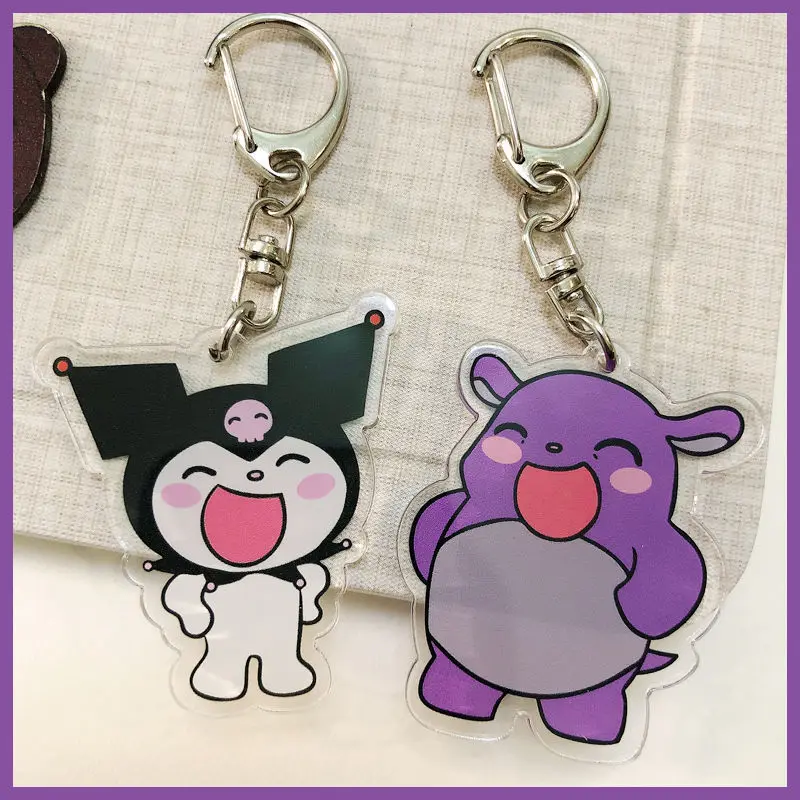 Kawaii Sanrio Kuromi Baku Couple Small Pendant Keychain Schoolbag Pendant Acrylic Accessories Gift Toys Animation Peripheral
Kawaii Sanrio Kuromi Baku Couple Small Pendant Keychain Schoolbag Pendant Acrylic Accessories Gift Toys Animation Peripheral