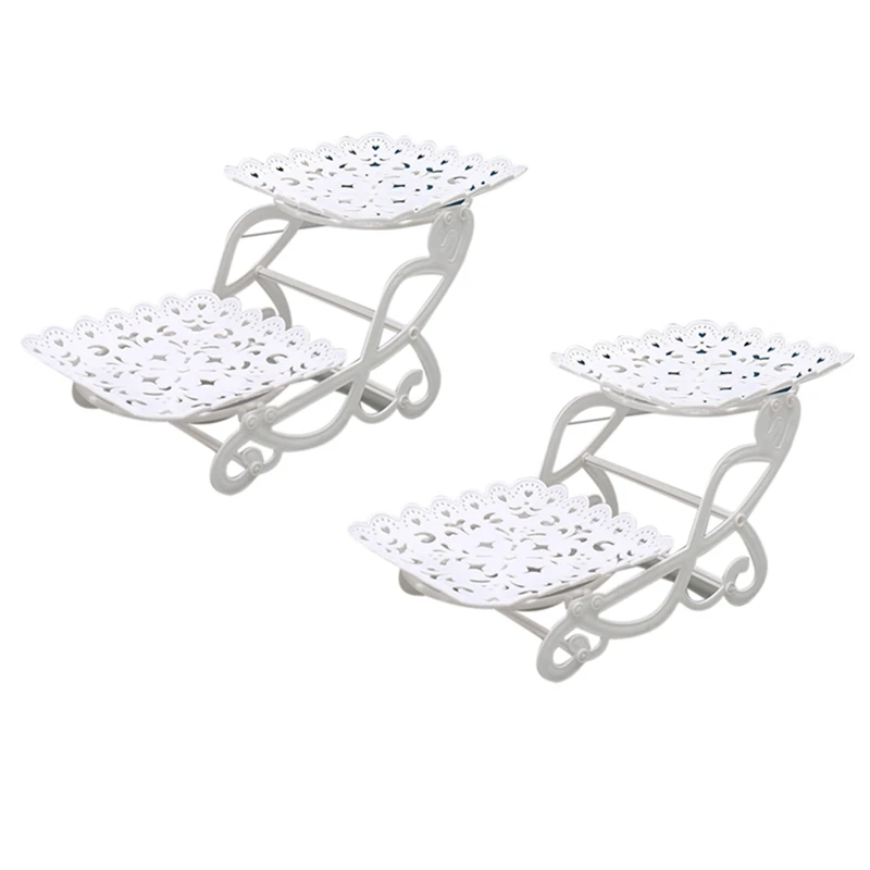 2X 2 Tier Cake Dessert Holder Cupcake Pastry Biscuit Tray Holder Candy Buffet Fruit Holder Wedding Use A Square
2X 2 Tier Cake Dessert Holder Cupcake Pastry Biscuit Tray Holder Candy Buffet Fruit Holder Wedding Use A Square