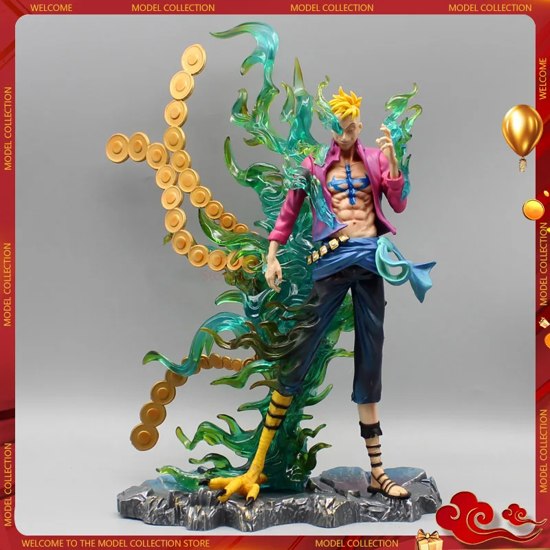 

33cm One Piece Figures Marco Anime Figure Gk Figurine Iu Immortal Birds Model Pvc Statue Toys Doll Collection Room Decora Gifts