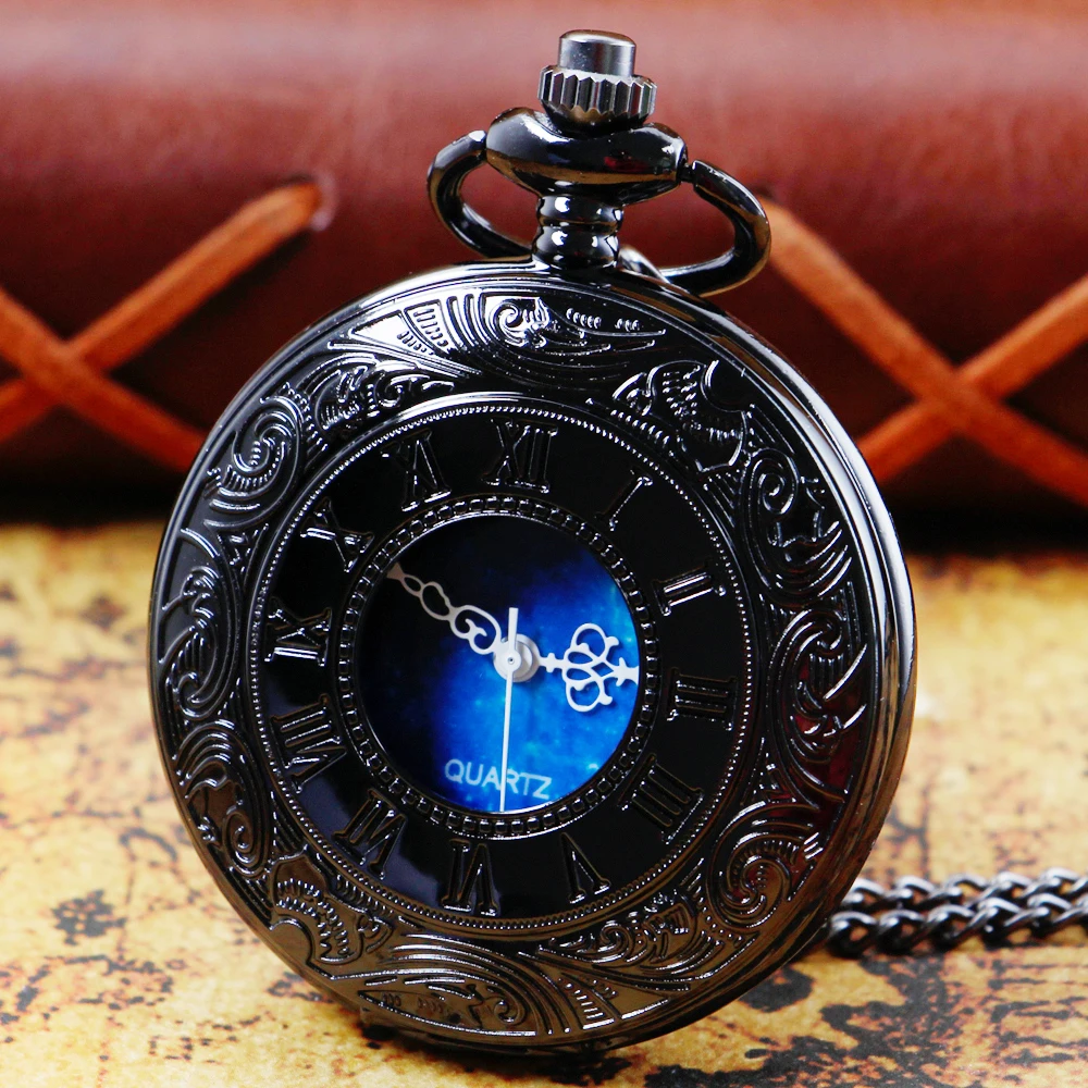 Vintage Roman Scale Quartz Pocket Watch Romantic Blue Sky Chain Necklace for Men and Women Gift relogio masculino
Vintage Roman Scale Quartz Pocket Watch Romantic Blue Sky Chain Necklace for Men and Women Gift relogio masculino