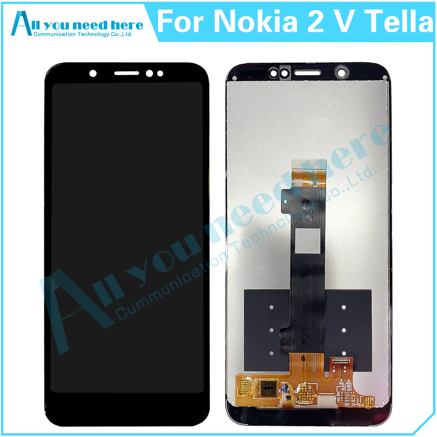 

For Nokia 2 V Tella LCD Display Touch Screen Digitizer Assembly ​For Nokia 2V Screen Replacement