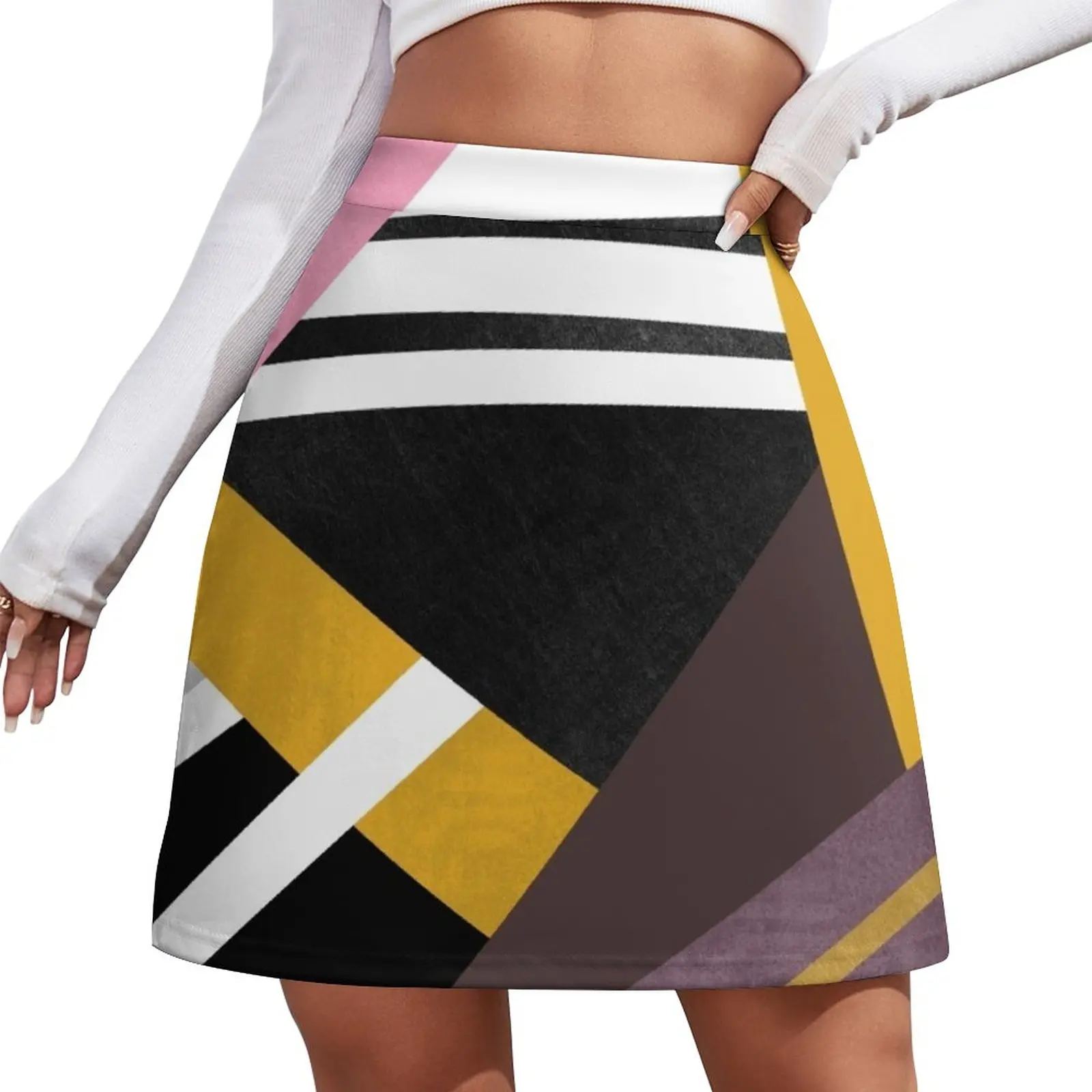 

Graphic Combination Mini Skirt Summer dress skirts women summer 2024