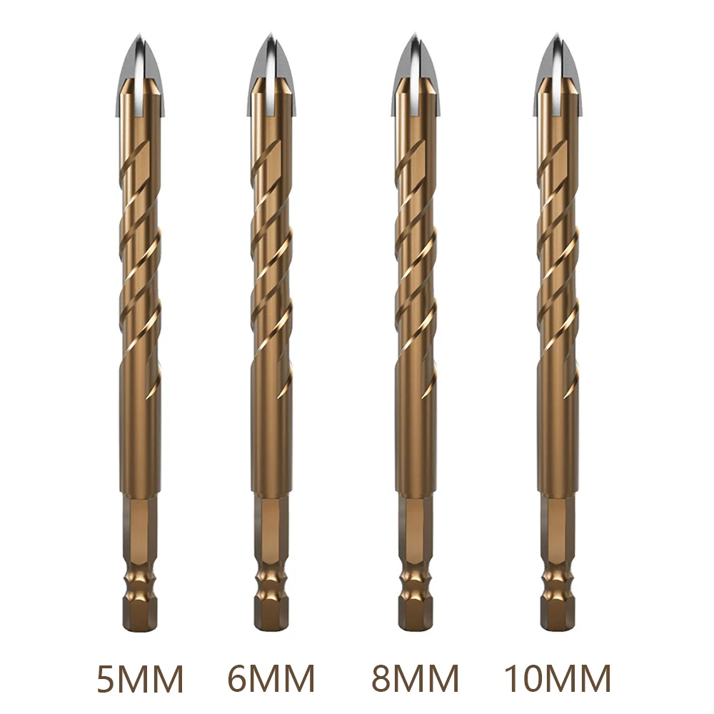 4pcs Masonry Concrete Drill Bits Set For Glass Ceramic Tile Brick Plastic Wood Mason Hard Alloy Wall Hole Opener Hex Shank
4pcs Masonry Concrete Drill Bits Set For Glass Ceramic Tile Brick Plastic Wood Mason Hard Alloy Wall Hole Opener Hex Shank
