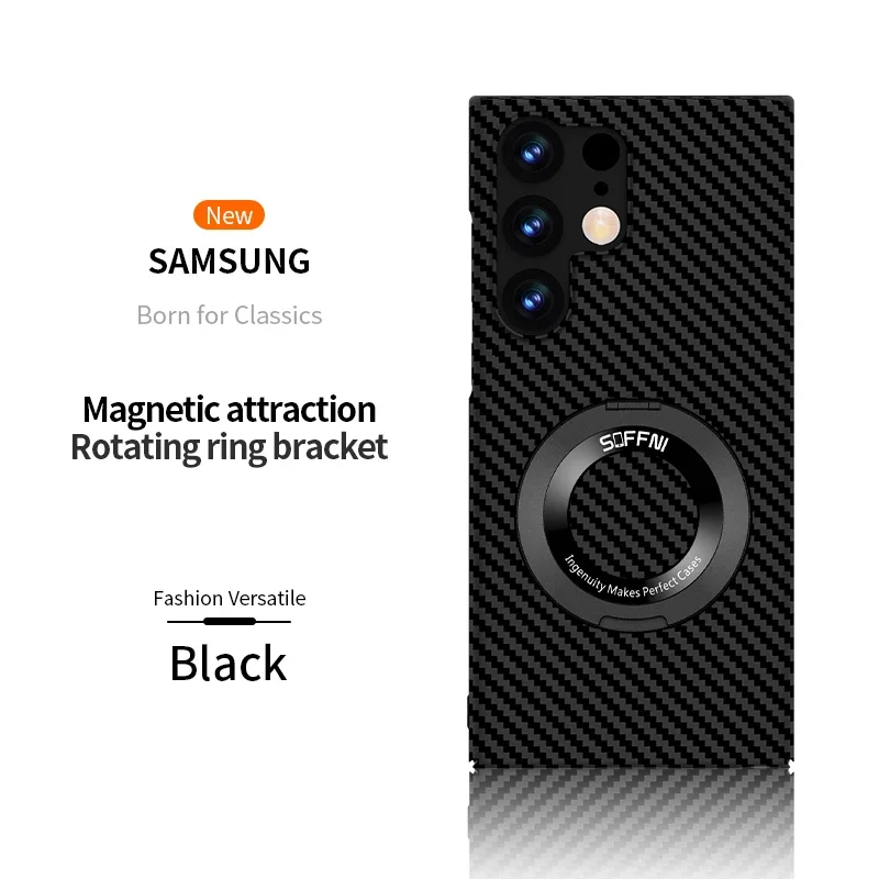 For Samsung Galaxy S23 S22 S21 Ultra Plus Magsafe Case Ultra Thin Matte Carbon Fiber Wireless Charging Magnetic Ring Hard Cover
For Samsung Galaxy S23 S22 S21 Ultra Plus Magsafe Case Ultra Thin Matte Carbon Fiber Wireless Charging Magnetic Ring Hard Cover