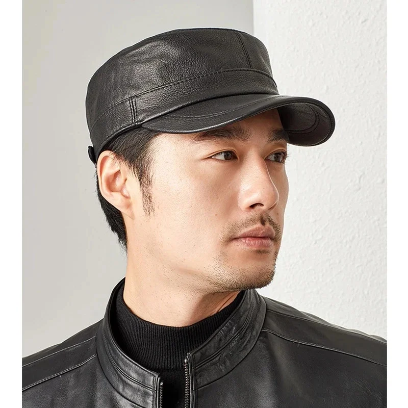 New 2023 Spring Men Genuine Leather Baseball Caps Male Casual Cowhide Military Belt Warm 56-60 Adjustable Sprot Flight Hats
New 2023 Spring Men Genuine Leather Baseball Caps Male Casual Cowhide Military Belt Warm 56-60 Adjustable Sprot Flight Hats