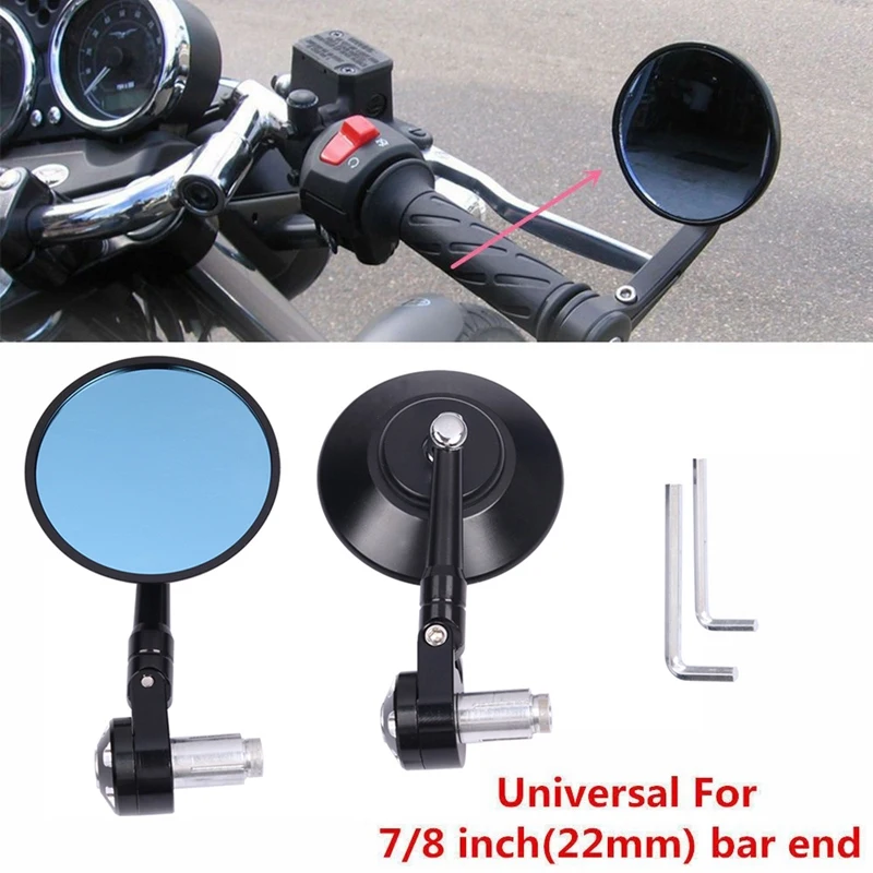 Motorcycle Universal CNC Aluminum Rear View Mirror 3Inch 22Mm Handle Bar End 7/8Inch Mirrors For Kawasaki Yamaha Honda
Motorcycle Universal CNC Aluminum Rear View Mirror 3Inch 22Mm Handle Bar End 7/8Inch Mirrors For Kawasaki Yamaha Honda