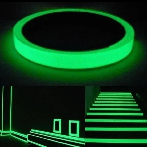

5m Luminous Fluorescent Night Self-adhesive Glow In The Dark Sticker Tape Safety Security Home Decoration Warning Tape