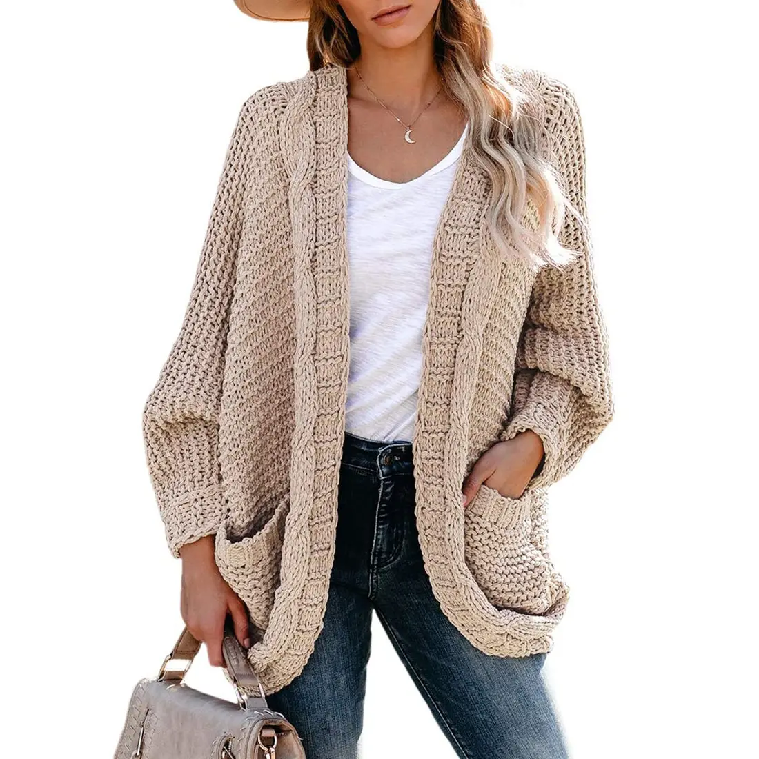Knit Sweater Women's Autumn and Winter 2024 Women's Casual Long-sleeved Solid Color Cardigan Knitted Sweater Warm Clothes
Knit Sweater Women's Autumn and Winter 2024 Women's Casual Long-sleeved Solid Color Cardigan Knitted Sweater Warm Clothes