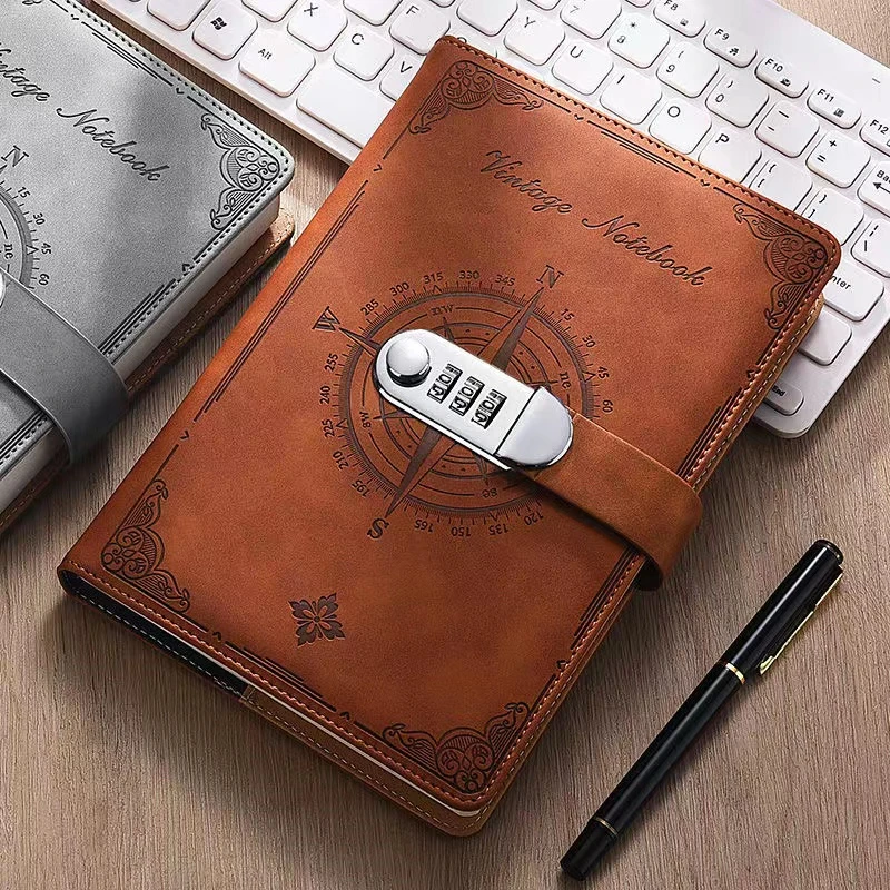 A5Retro Password Notebook With Lock Journal Thicken Simple Student Notebook Handbook Travelers Stationery Office School Supplies
A5Retro Password Notebook With Lock Journal Thicken Simple Student Notebook Handbook Travelers Stationery Office School Supplies
