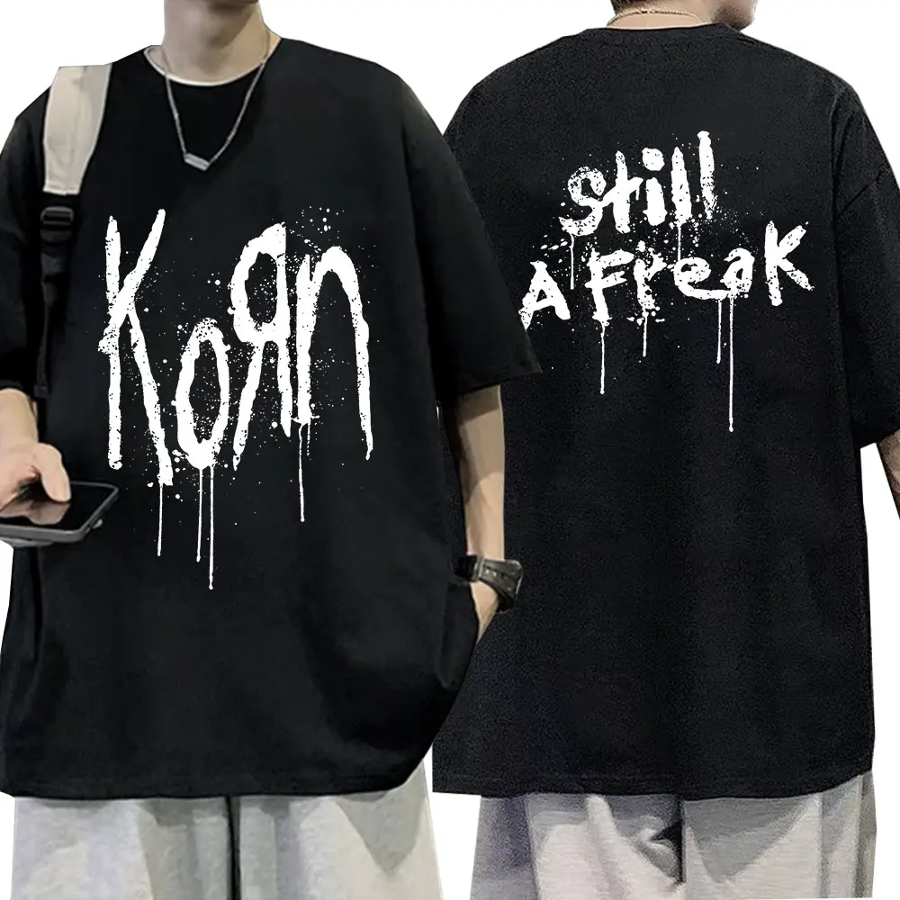 Korn Music Concert Rock Band WORLD TOUR T Shirt Men's Vintage Metal Gothic Oversized T-shirts Street Fashion Hip Hop T Shirts
Korn Music Concert Rock Band WORLD TOUR T Shirt Men's Vintage Metal Gothic Oversized T-shirts Street Fashion Hip Hop T Shirts