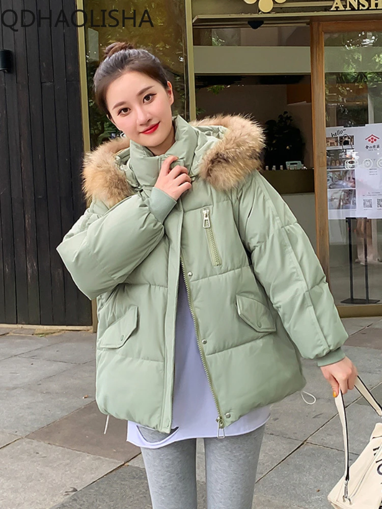 Women's Jacket 2023 New In Autumn Winter Casual Hooded Woolen Collar Thicken Winter Clothes Women Warm Fashion Down Coats Parkas
Women's Jacket 2023 New In Autumn Winter Casual Hooded Woolen Collar Thicken Winter Clothes Women Warm Fashion Down Coats Parkas