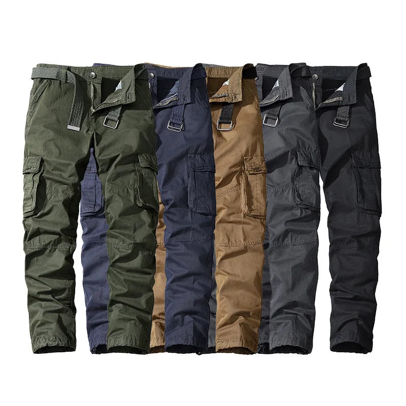 Men's Military Trousers Casual Cotton Solid Color Cargo Pants Men Outdoor Trekking Traveling Trousers Multi-Pockets Work Pants
Men's Military Trousers Casual Cotton Solid Color Cargo Pants Men Outdoor Trekking Traveling Trousers Multi-Pockets Work Pants