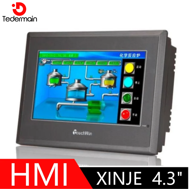 

XINJE HMI 4.3 inch TouchWin TG465-MT TG465-UT TG465-ET TG465-XT HMI Touch Screen Supports 232/422/485/ USB flash drive/Ethernet