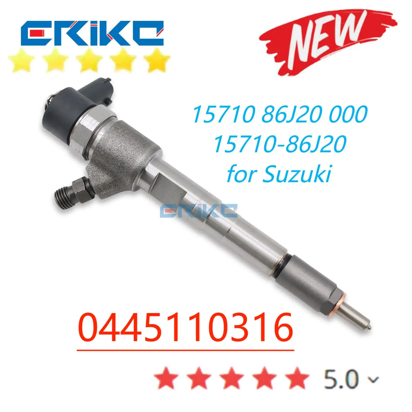 

0445110316 Fuel Injector 0445 110 316 Common Rail Injector 15710 86J20 000 Diesel Fuel Injector Fit For Suzuki Hatchback Bosch