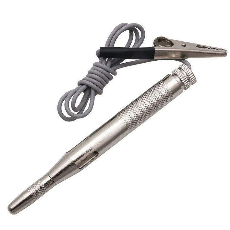 Tester Test Probe Pen Voltage 6V-24V Circuit Copper DC 6V/12V/24V Electrical Fuse Light Pencil Unique Auto Car
Tester Test Probe Pen Voltage 6V-24V Circuit Copper DC 6V/12V/24V Electrical Fuse Light Pencil Unique Auto Car