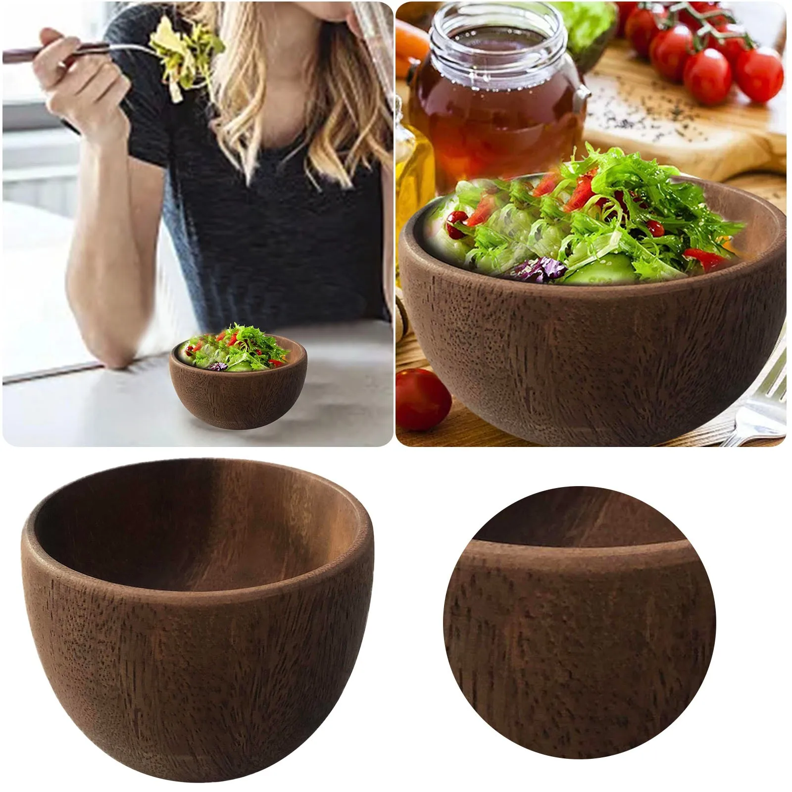 Wooden Bowl 1pc Individual Bowls For Fruits And Cereal Hollowed Out Solid Wooden Bowl Rice Bowl Soup Stainless Steel Pizza Pan
Wooden Bowl 1pc Individual Bowls For Fruits And Cereal Hollowed Out Solid Wooden Bowl Rice Bowl Soup Stainless Steel Pizza Pan