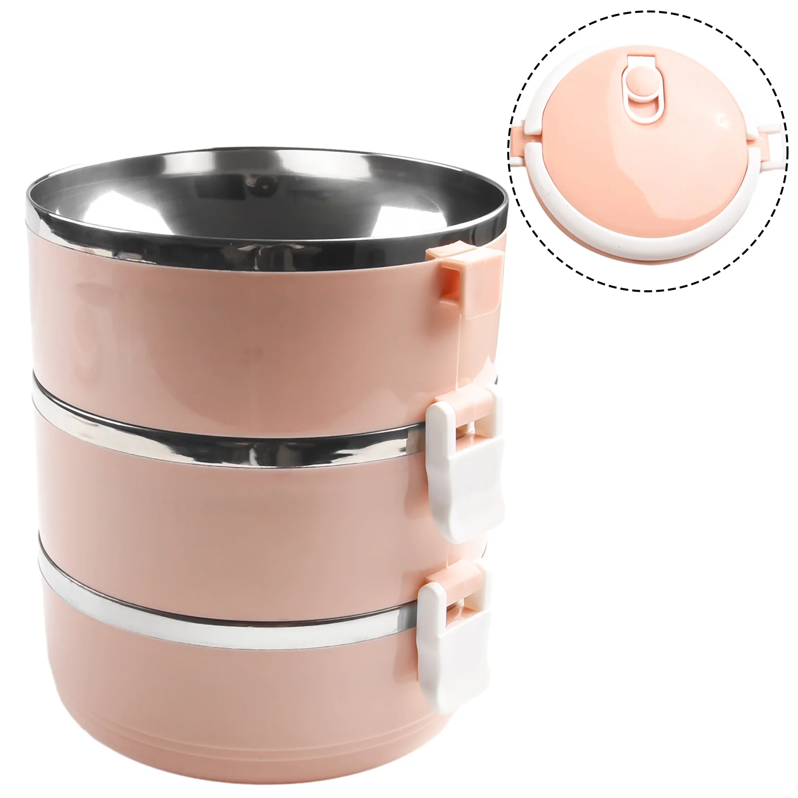 Stainless Steel Lunch Box Multi-Layer Insulation Lunch Box Thermal Food Container Pink Yellow Bento Box Thermal Insulation Box
Stainless Steel Lunch Box Multi-Layer Insulation Lunch Box Thermal Food Container Pink Yellow Bento Box Thermal Insulation Box